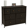thumbnail image 2 of Sorbus Fabric Dresser for Bedroom - Chest of 8 Drawers, Storage Tower, Clothing Organizer, for Closet, for Living Room, Steel Frame, Fabric Bins - Knob Handle (Brown), 2 of 6