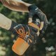 thumbnail image 4 of WEST BIKING Guantes de bicicleta Guantes de mano transpirables con corte de dos dedos (naranja L), 4 of 6