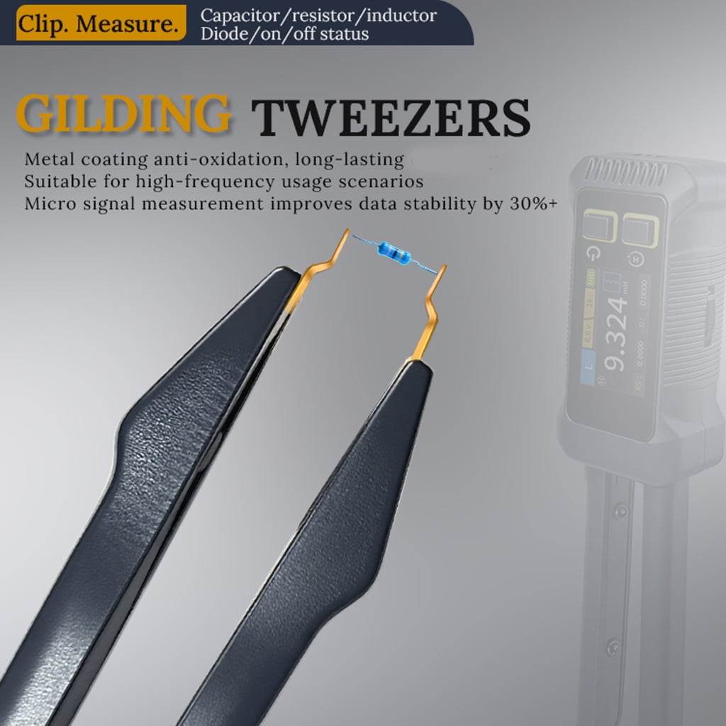 Automatic JD1795 Meter Tweezers for Component Recognition in PCB Testing Without Manual Switching
