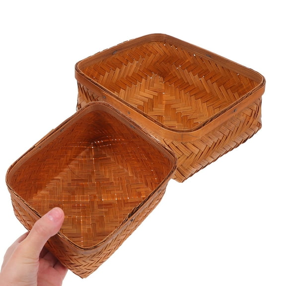 OULII Elegant Bamboo Tea Organizer Box Lid Freshness Preservation for Home