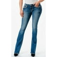 thumbnail image 2 of Grace in LA Women's Horseshoe Floral Embroidered Bootcut Stretch Jeans (25, Blue), 2 of 3