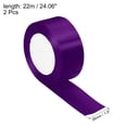 thumbnail image 2 of Uxcell Yards Double Face Decorate Crafts Roll Satin Ribbons Purple, 2 of 6