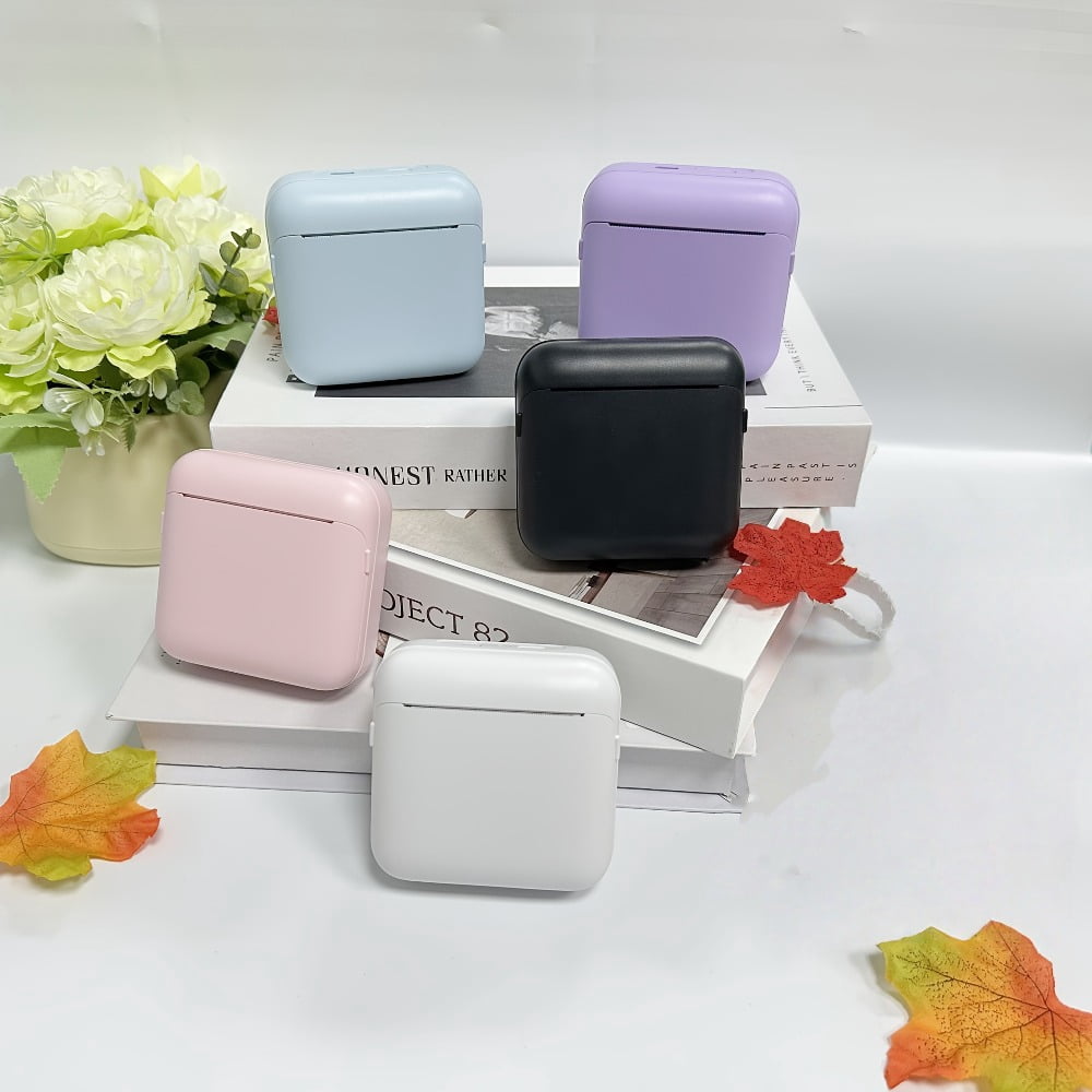 New Portable Thermal Printer - Instant Printing, Suitable for Photos, Labels, Notes, Etc., Wireless Connection, USB Charging, Monochrome Output, Essential for Study, High-quality Printing.