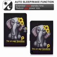thumbnail image 3 of Dteck Kindle Fire HD 10 2021 Model Case, Fire HD 10 11th Gen Case, Auto Wake Sleep Magnetic Clasp Shock-Absorbing TPU Back Case for Fire HD 10 Plus 11th Generation 2021 Release, #15 Elephant, 3 of 4