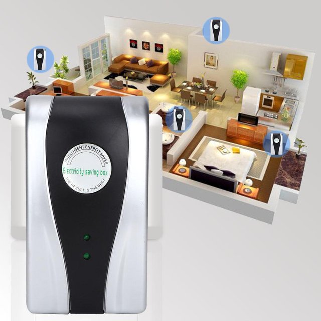 TOPINCN Electricity Saving Box,Power Saving Box,Household Intelligent Electricity Saving Box Power Energy Saver Device 30000W 90-250V US Plug