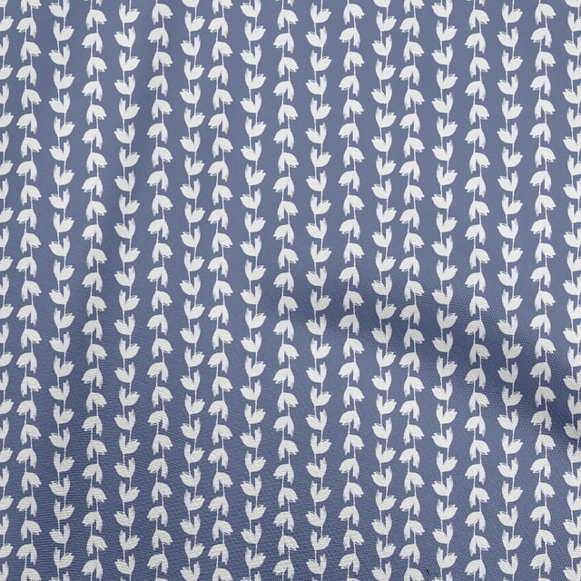 oneOone Rayon Blue Fabric Florals Fabric For Sewing Printed Craft Fabric By The Yard 56 Inch Wide