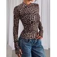 thumbnail image 3 of Remera PRETTYGARDEN 2025 Estampado Leopardo Manga Larga XL, 3 of 9