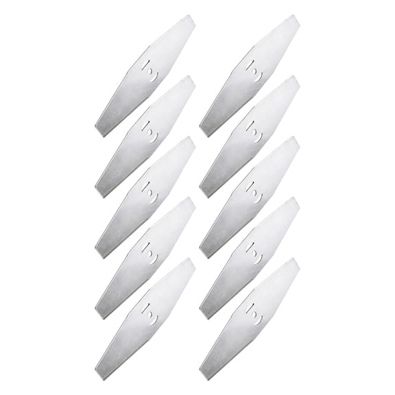 Pitycbo Electric Mower Attachment Weeds Eater Cutter Blade Strong Sturdy Stainless Steel 10pcs Straight