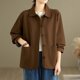 thumbnail image 5 of Ailaofu Womens Button Down Shirts Long Sleeve Collared Button Up Tops Casual Work Business Blouses, 5 of 7