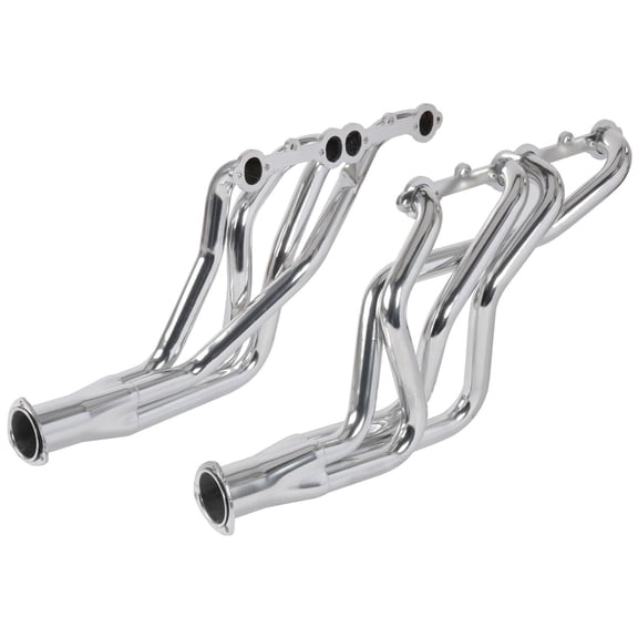 JEGS Ceramic Coated Long Tube Headers for 1964-1989 GM Passenger Cars with Small Block Chevy 265-400 ci