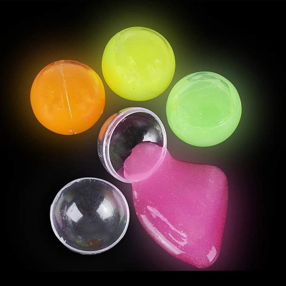 Kidsco Glow in the Dark Putty 12 Pack 4 Neon Colors Educational