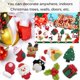 thumbnail image 2 of Caja Ciega Sorpresa De Navidad Con 24 Adornos En Miniatura Surtidos Cuenta Regresiva Para Decoración De Calendario De Navidad Para Árbol De Puerta De Pared 1 Juego Methold HA018706-00, 2 of 7