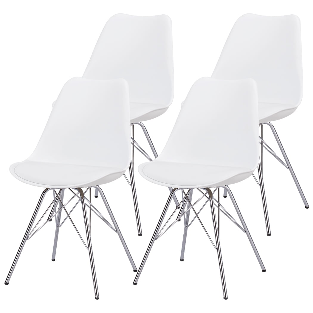 Duhome Kitchen Dining Chairs Upholstered Mid Century Shell Side Chair