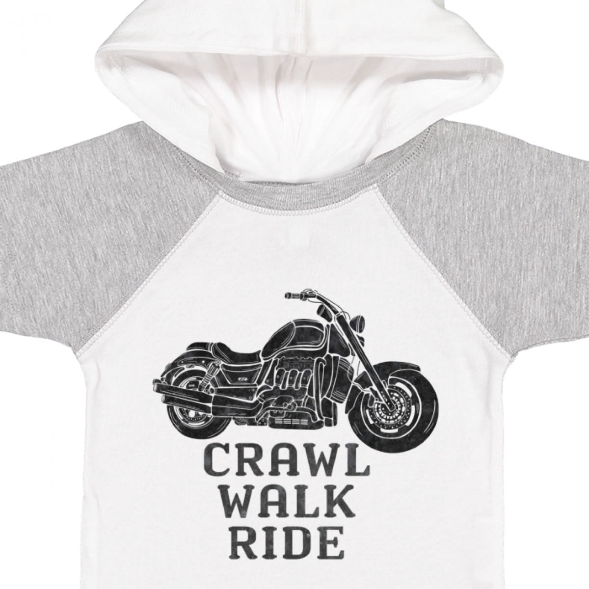 Inktastic Crawl Walk Ride Motorcycle Boys or Girls Baby Bodysuit