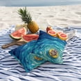 thumbnail image 5 of Funny Art Outdoor Pillow Covers Pack of 2 Summer Hippocampus Swimming Blue Sea View Oil Painting Waterproof Throw Pillow Covers Decorative Cushion Cases for Patio Garden Tent Balcony Couch 20x20 inch, 5 of 9