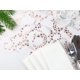 thumbnail image 3 of Camino de mesa de organza de oro rosa, estrellas doradas/metálicas (28 cm x 5 m), elegante decoración de mesa, Navidad y Adviento, decoración festiva, 3 of 5