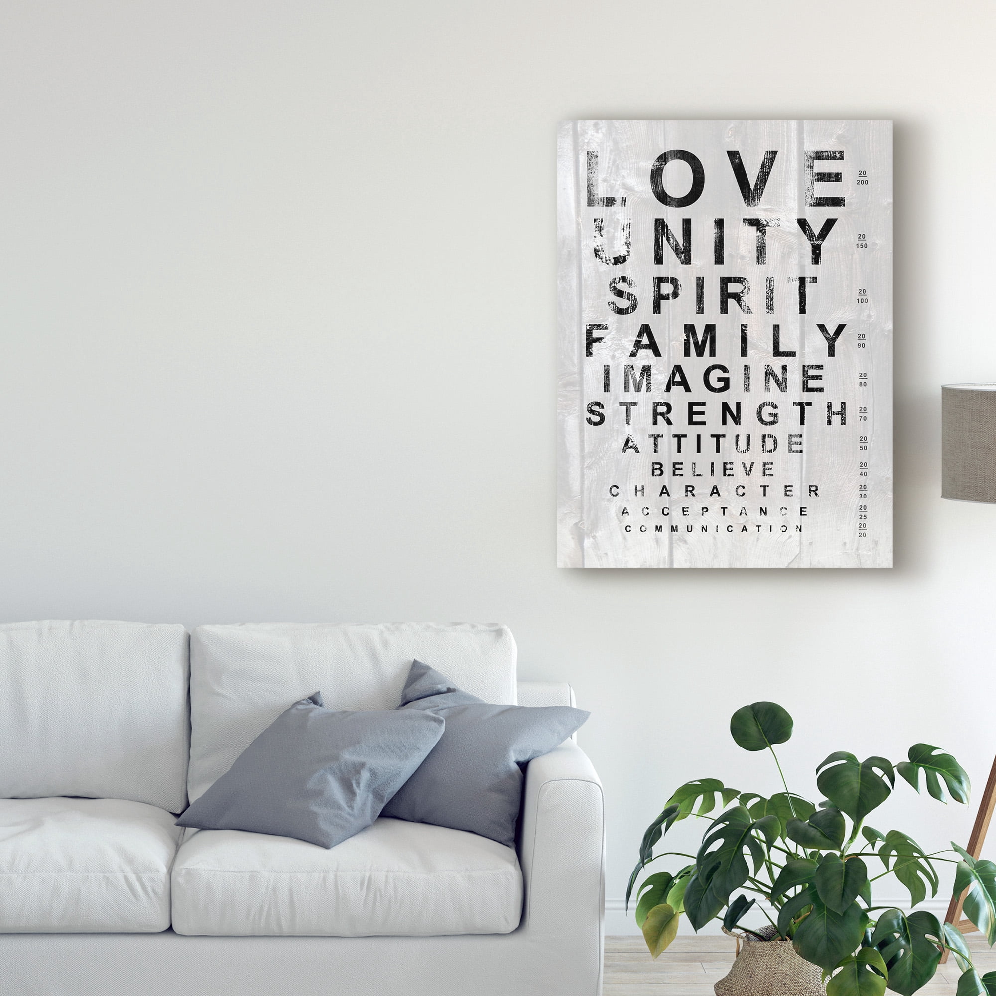 Trademark Fine Art 'Eye Chart I' Canvas Art by Andrea James