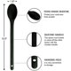 thumbnail image 2 of Juego de cucharas de cocina antiadherentes de silicona, juego de cucharas de cocina resistentes al calor, sin BPA, de 2 piezas, para revolver, recoger y mezclar, 2 of 6