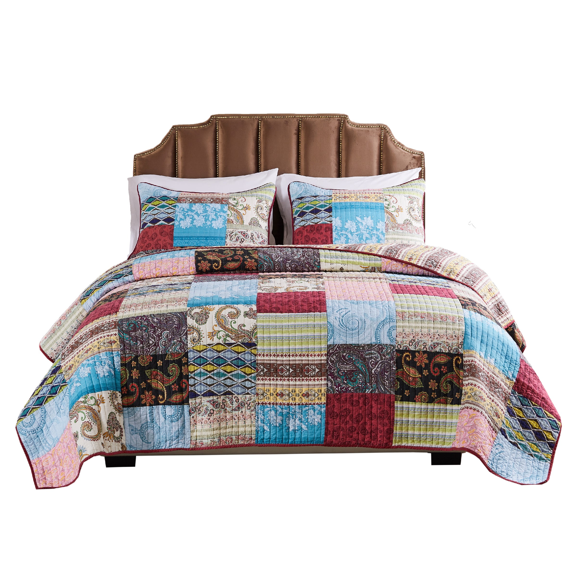 Global Trends Bentley 100% Cotton Quilt and Pillow Sham Set