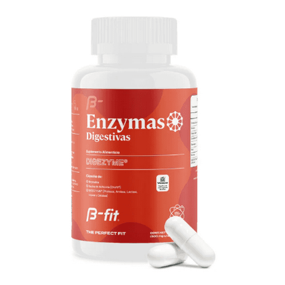 Enzymas Digestivas - 90 Cápsulas | B-fit