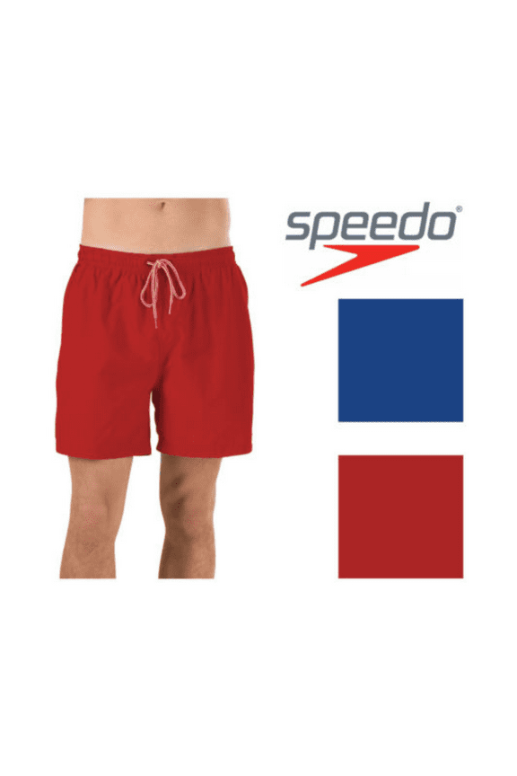 Men's Sun Ray Volley Shorts 5 inch Swim Trunks, Red, Size 2XL