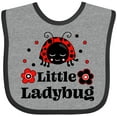 thumbnail image 3 of Inktastic Little Ladybug with Flowers Boys or Girls Baby Bib, 3 of 4