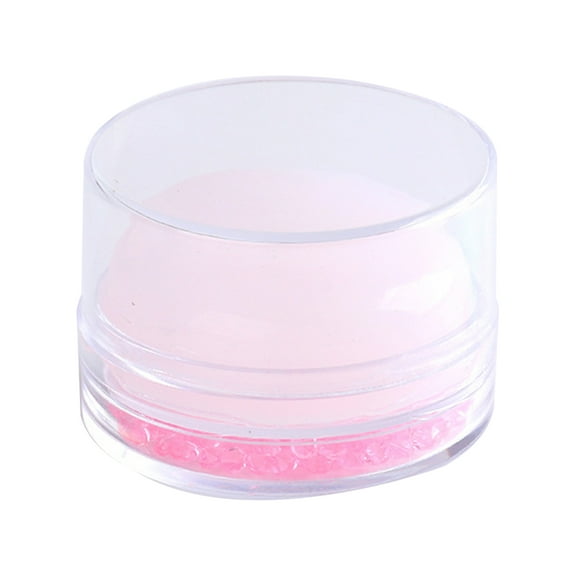 UDIYO Nail Seal Non-Deformed Detachable Lightweight Round Silicone Transparent Soft Stamper for Manicure