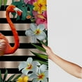 thumbnail image 3 of Orinice Red Bird Shower Curtain Flamingo Animal Tropical Plants Leaves Flowers Black and White Geometric Stripes Bathroom Decoration Polyester Fabric Shower Curtains Set  36x72, 3 of 7