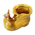 thumbnail image 2 of jicheng Pen Holder Boots Statue Collectible Artwork Desktop Gift Makeup Brush Holder Yellow, 2 of 9