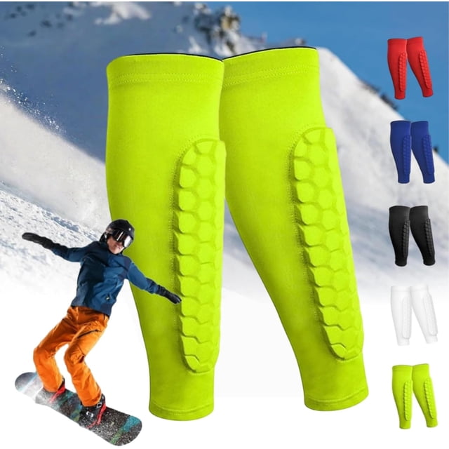 Ski Shin Guards,Ski Shin Pads,Ski Shin Protection,Ski Boot Shin Protector,Shin Defender Shin Guards,Shin Pads for Skiing,Shin Protector Ski with Honeycomb Pads,Medium