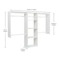 thumbnail image 3 of Easy Track Wood Laminate Closet Organizer with Shelves, White, 3 of 5