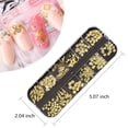 thumbnail image 4 of Kalolary 3 Boxes Nail Art Rhinestones Shiny Gold Metal for Nails Art Decoration, 4 of 5