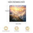 thumbnail image 2 of ZHZY Hyper-Realistic Cloudscape Jesus Christ Walking on Clouds Canvas Wall Art Printed for Bedroom Decor 20x20in, 2 of 5
