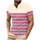 thumbnail image 1 of Mens Manga Corta Botón Abajo Camisas con Bolsillo Pulover Botón de Impresión de la Camisa de Solapa de Poliéster Cuello de Vuelta, Blusa Casual para Hombres, 1 of 2