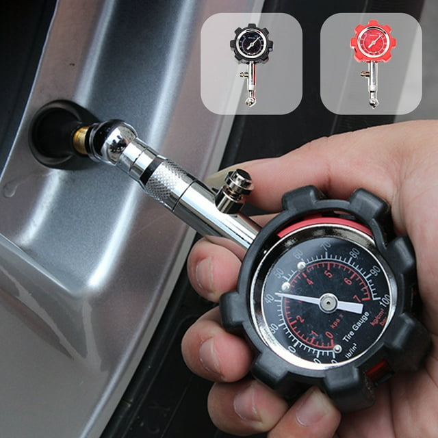 Xihbxyly Manómetro de Presión de Neumáticos, Resistente, 0-100 Psi, Esfera Grande de 2,3 Pulgadas de Fácil Lectura, Medición Precisa, Neumáticos de Coche y Camión, Seguro y Práctico, Tamaño Compacto