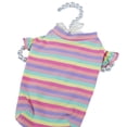 thumbnail image 2 of Flmtop Cat Dog T-shirt Cute Stripe Design Clothes Pet Warm Supplies for Spring Summer Multicolor, 2 of 9