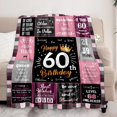 thumbnail image 4 of LHSHID Happy Birthday Blanket Birthday Gifts for Women Happy Birthday to You Soft Throw Blanket Happy Birthday Gifts for Women Women Girl Birthday Gift Ideas Womens Birthday Gifts Size 50x60in, 4 of 6