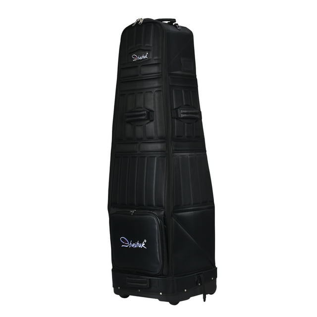 Housse de Sac de Voyage de Golf avec Roues Protection Robuste Étui Rigide Pliable Sacs de Voyage de Golf pour Compagnies Aériennes Noir