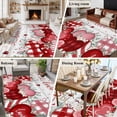 thumbnail image 5 of Large Area Rugs for Living Room Bedroom, Pink Valentines Day 5'x8' Rug Washable Carpet Runner Indoor Outdoor, Love Heart Eucalyptus Botanical Vintage Non Slip Floor Mats Rug for Kitchen, Bathroom, 5 of 8