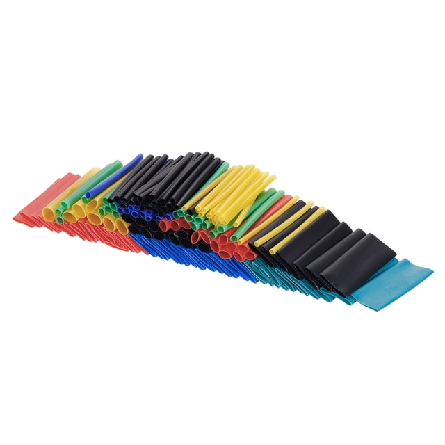 530uds Termorretráctil Tubo Kit 2:1 Termorretráctil Tubo 1/8" 3/16" 1/4" 5/16" 3/8" para Eléctrico Cable Alambre Envoltura Revestimiento 7 Tamaño