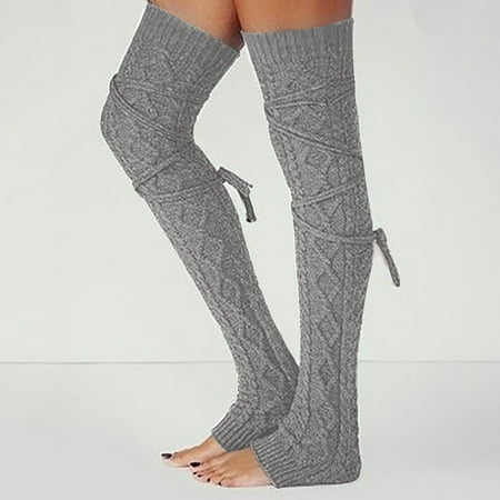 

XMMSWDLA Leg Warmers Deals Clearance Lady Adult Leg Sets Pile Of Socks Autumn And Autumn Keep Warm Wool Sock Knitting Foot Coverv