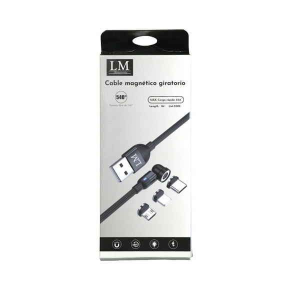 Cable magnético giratorio 1m