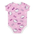 thumbnail image 2 of Hello Kitty Baby Bodysuit Boy Girl Clothes Soft Newborn Infant Outfit Short Sleeve Romper, 2 of 8