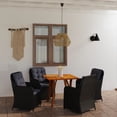 thumbnail image 1 of vidaXL 5 Piece Garden Dining Set Black, 1 of 5