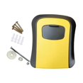 thumbnail image 3 of Caja de seguridad portátil para llaves con cerradura, reiniciable, ideal para oficinas y agentes inmobiliarios. Amarillo, 3 of 7