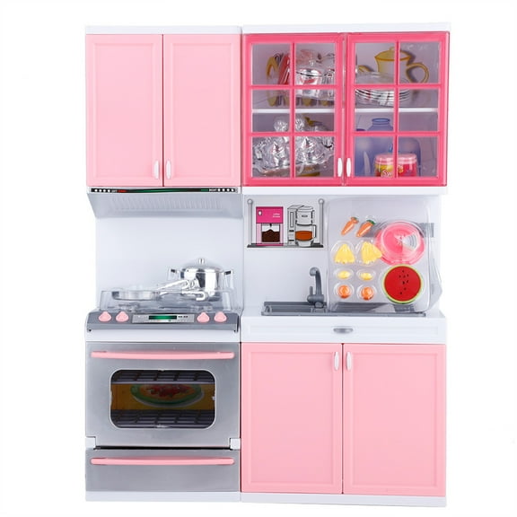 Juego de juguetes de cocina, mini cocina, juego de cocina, juguetes, cocina, casa de juego, rendimiento finamente afinado