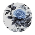 thumbnail image 2 of JEUXUS  Blue Flower Table Cover Polyester Waterproof Stain Resistant Table Cover Elegant Round Tablecloth for Outdoor Indoor Kitchen Dining Gift Decor, 2 of 7