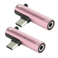 thumbnail image 4 of Type C to 3.5mm Headphone and  Adapter, 2pcs 2 in 1 USB C to 3.5mm Audio Jack with Charging Port Headset Distributor Adapter for Type C Mobile Phone Models, 4 of 8
