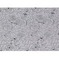 thumbnail image 2 of Zelouf Wild Flower Flock Mesh  , Sewing, DIY, Crafts Fabric by the Yard, Black/silver, 7 Yard, 2 of 2