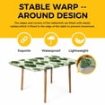 thumbnail image 4 of Sage Green Geometric Moroccan Table Cloths for 5 Foot Rectangle Tables, Abstract Art Ombre Modern Patio Waterproof Elastic Fitted Tablecloths, Washable Rectangular Table Cover for Camping, 4 of 8